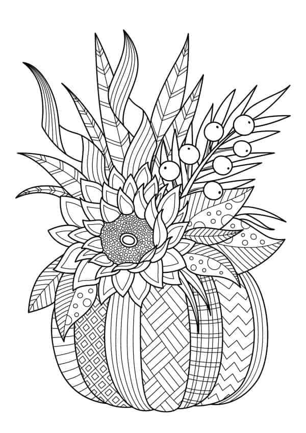 45 Adult Fall Coloring Sheets 66