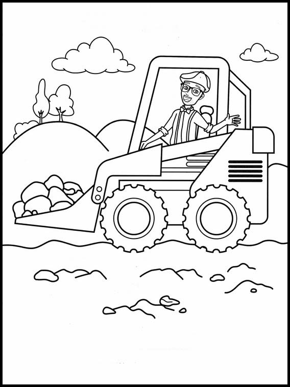 55 Blippi And Meekah Coloring Pages 35