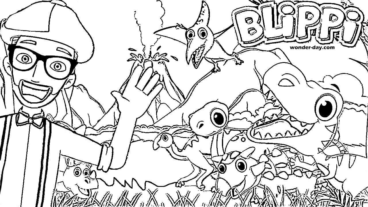 55 Blippi And Meekah Coloring Pages 38