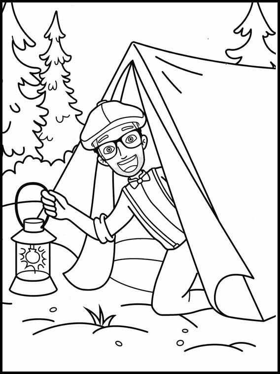 55 Blippi And Meekah Coloring Pages 56