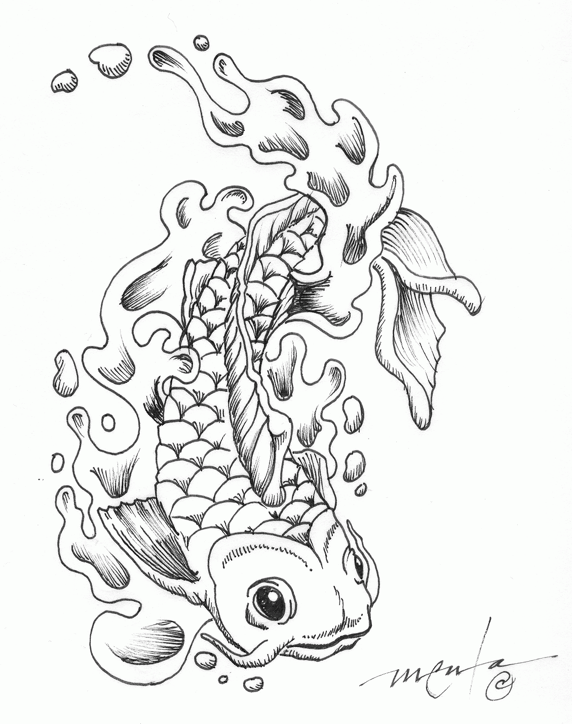 55 Coloring Pages For Tattoos 44