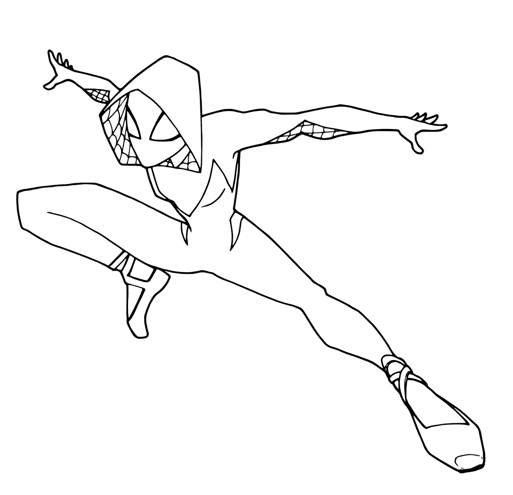 55 Gwen Stacy Coloring Page 19