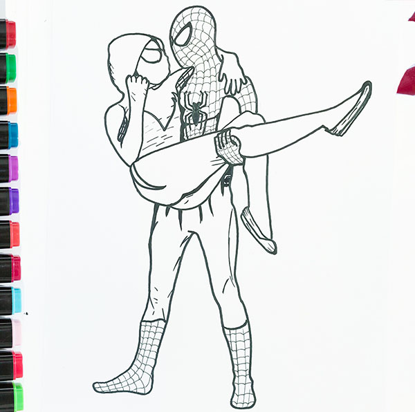 55 Gwen Stacy Coloring Page 29