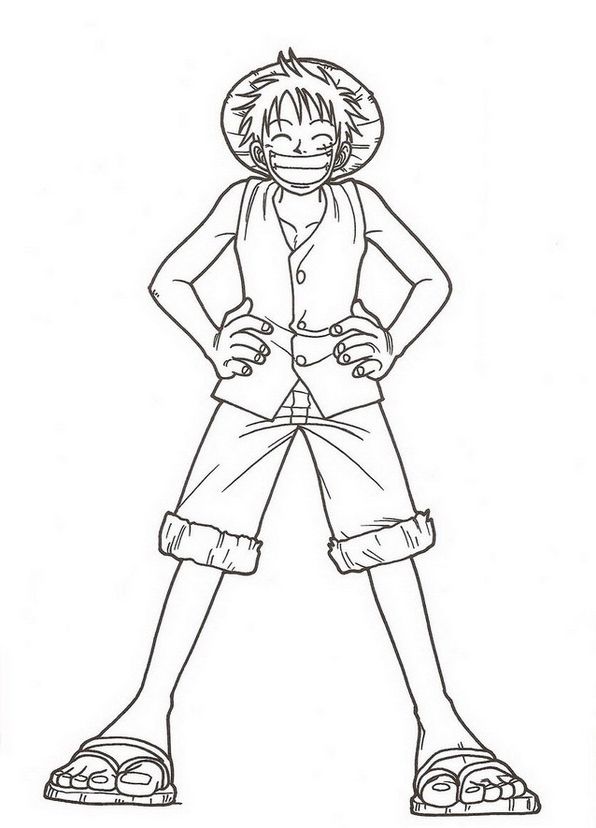 55 One Piece Coloring Pages 55