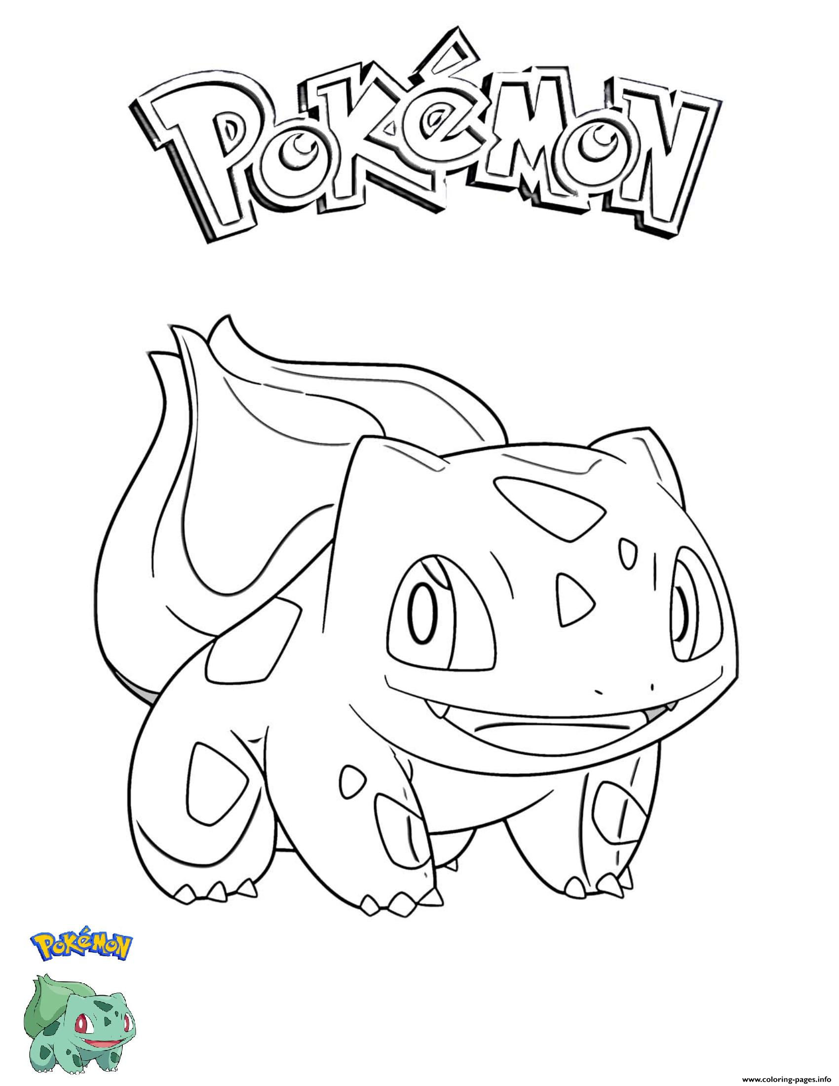 80 Printable Bulbasaur Pokemon Coloring Page 30