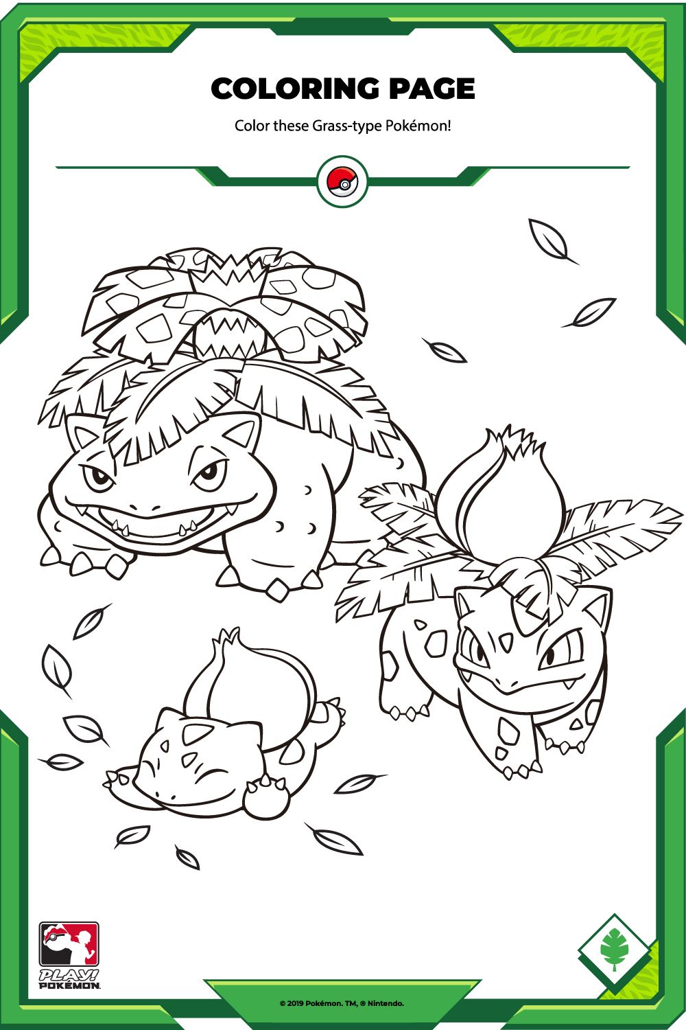 80 Printable Bulbasaur Pokemon Coloring Page 53