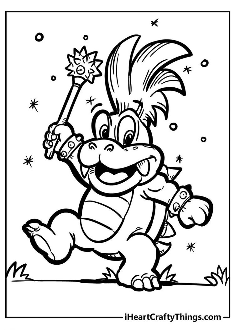 80 Printable Super Mario Coloring Book 96