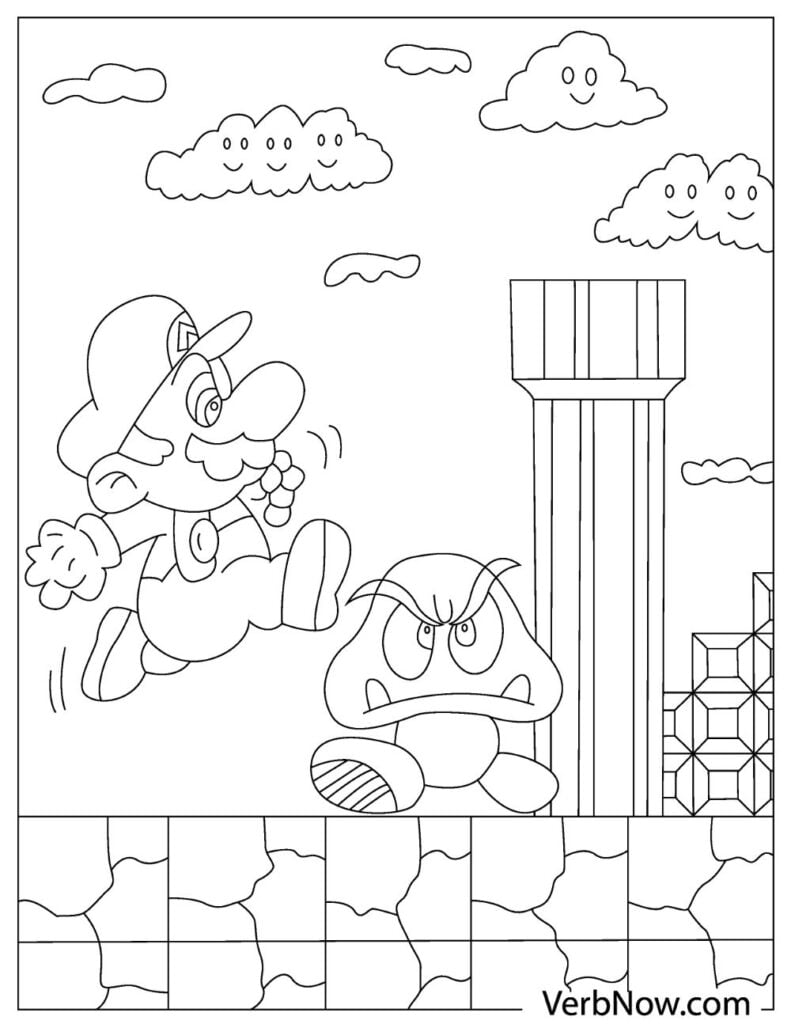 80 Printable Super Mario Coloring Book 98