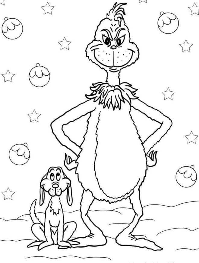 90 Printable Grinch And Max Coloring Pages 81