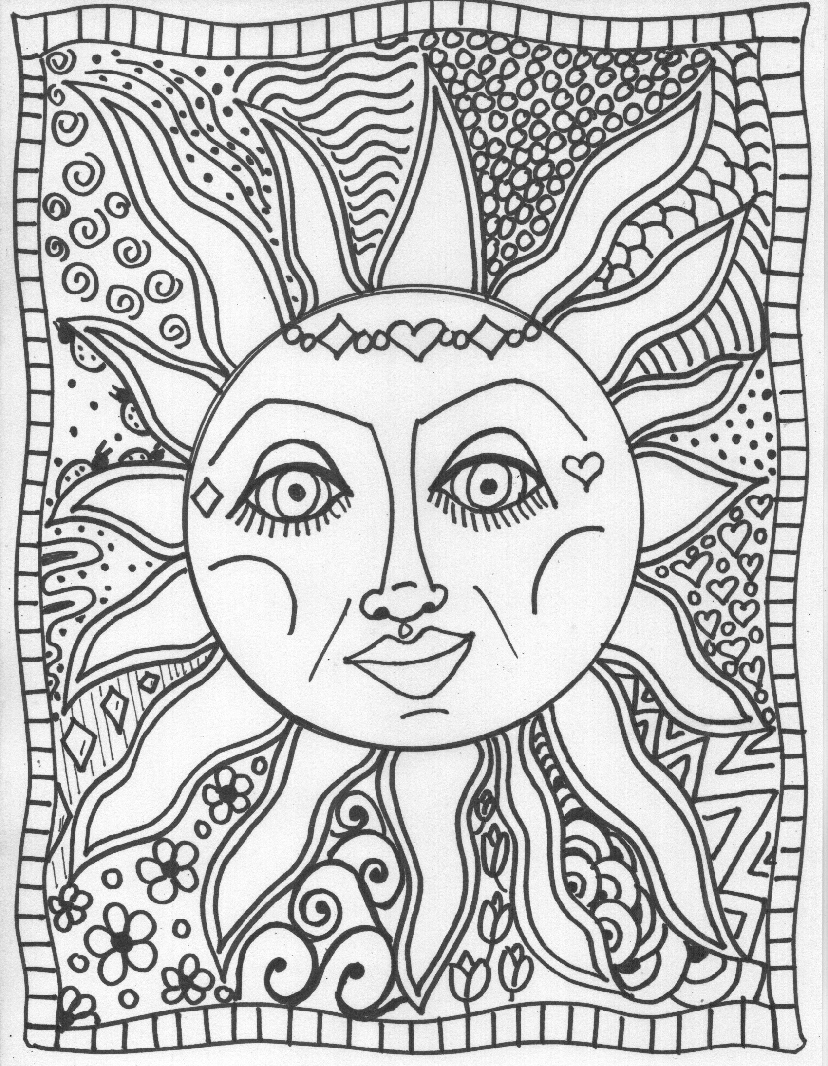 90 Psychedelic Coloring Pages For Adults 10