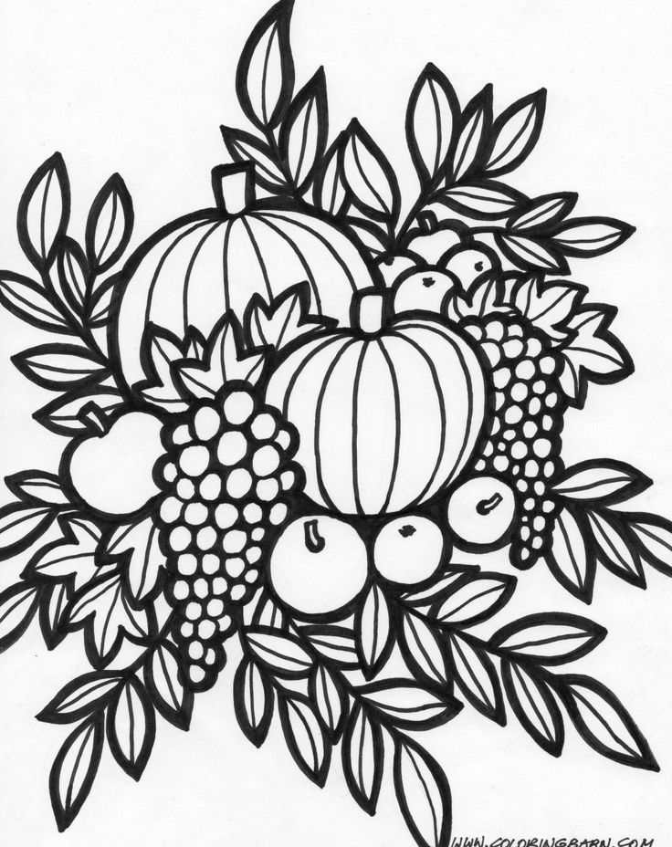 60 Adult Fall Coloring Pages Printable 5