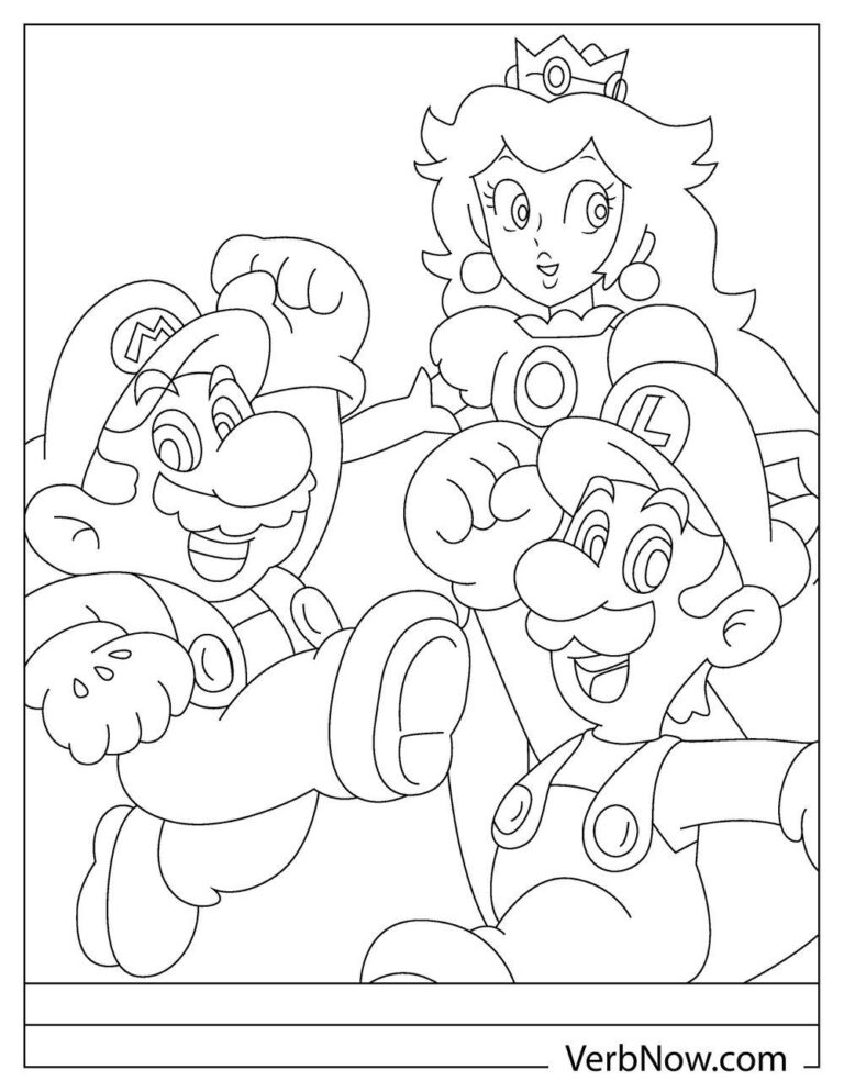 60 Printable Free Luigi Coloring Pages 57