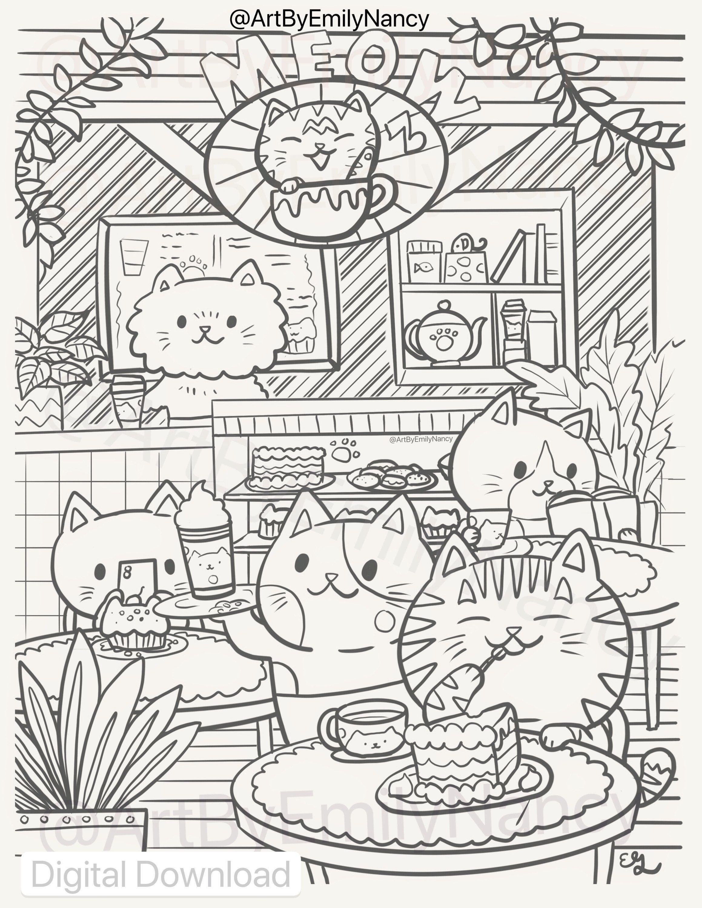 20 Cozy Coloring Pages Shopping 20 Cozy Coloring Pages Shopping