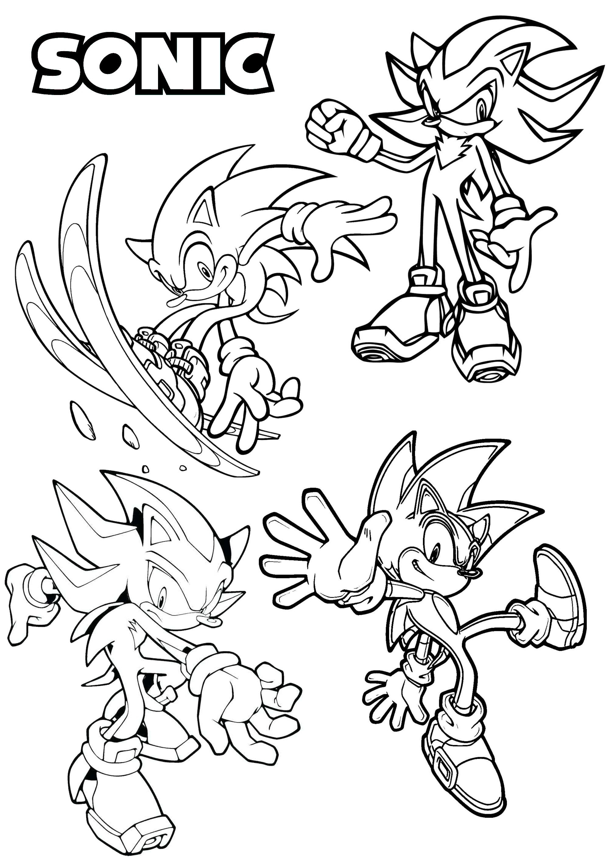 20 Sonic The Hedgehog Coloring 20 Sonic The Hedgehog Coloring