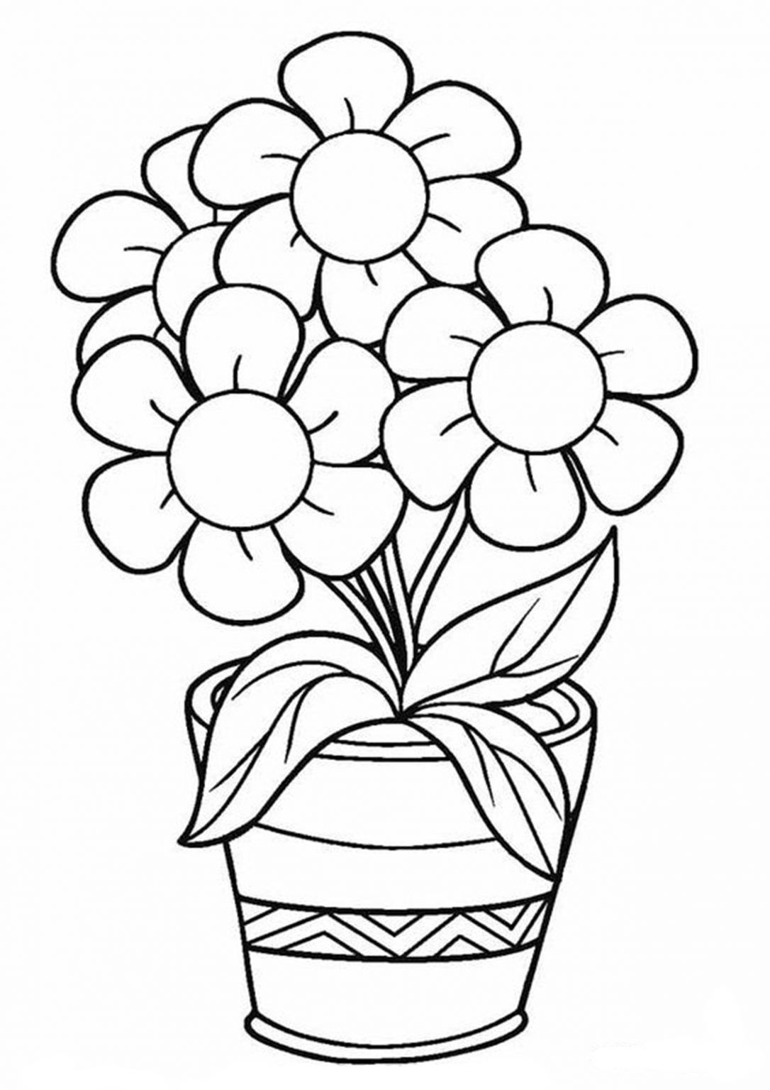 20 Coloring Pages Girl Flower