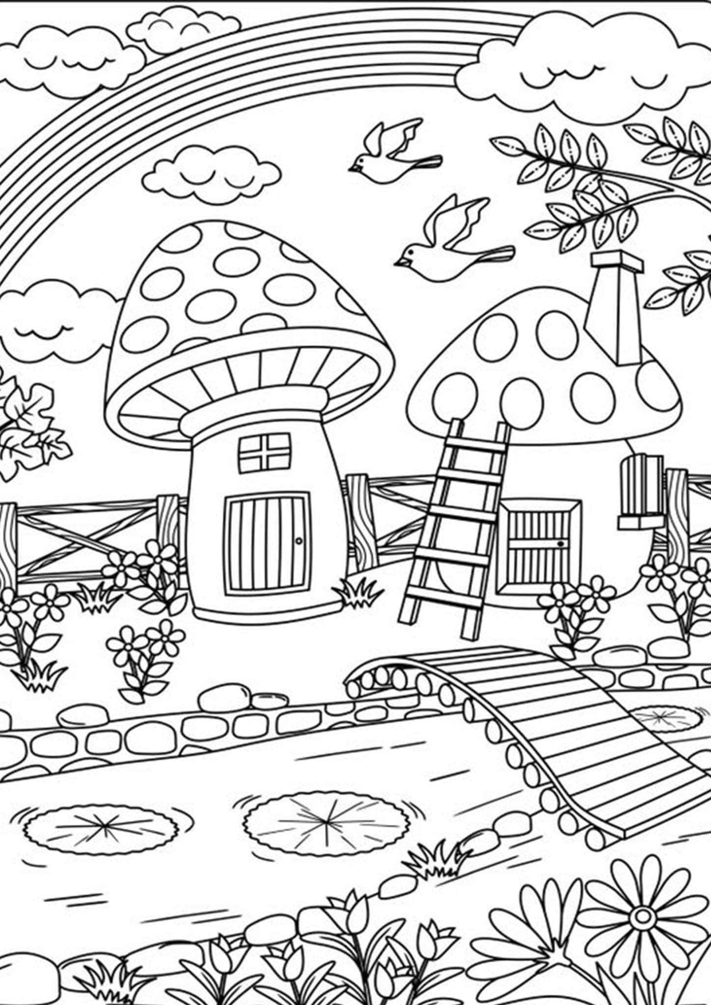 20 Coloring Pages To Print House