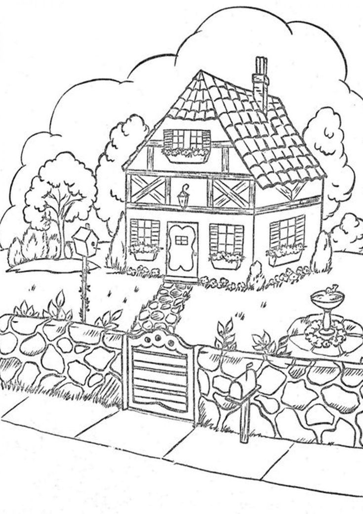 20 Coloring Pages To Print House