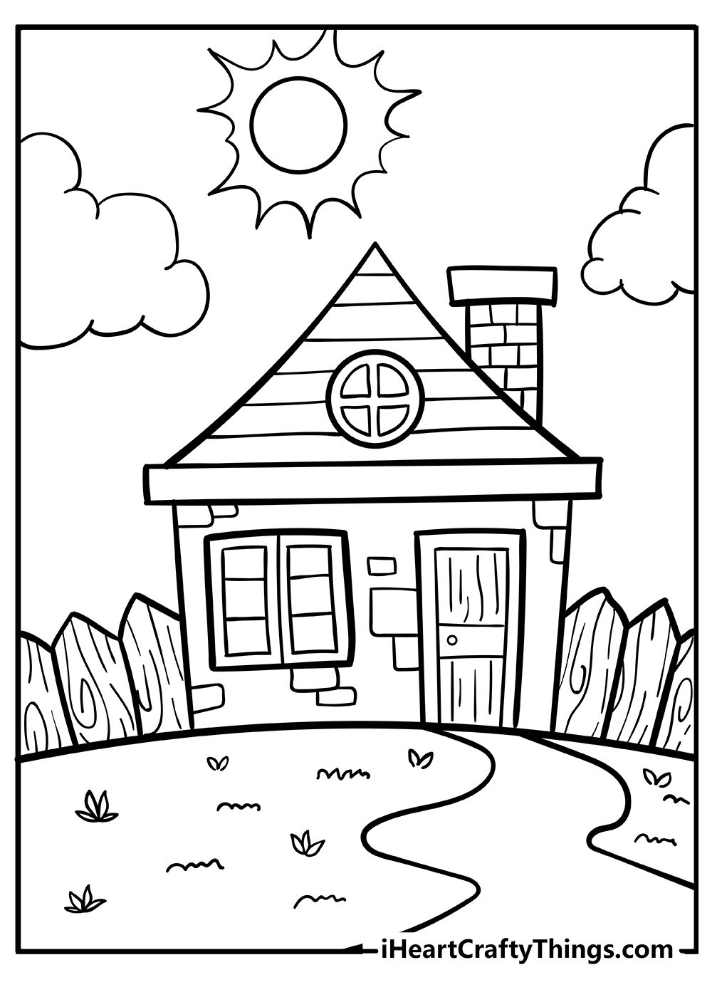 20 Coloring Pages To Print House