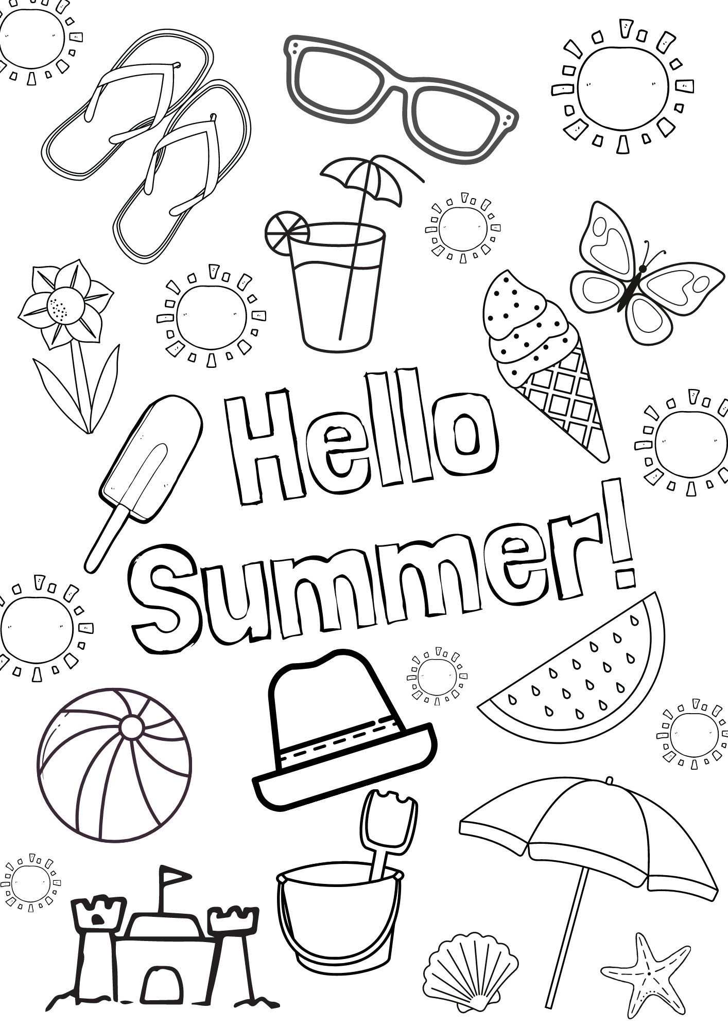 20 Coloring Pictures For Kids