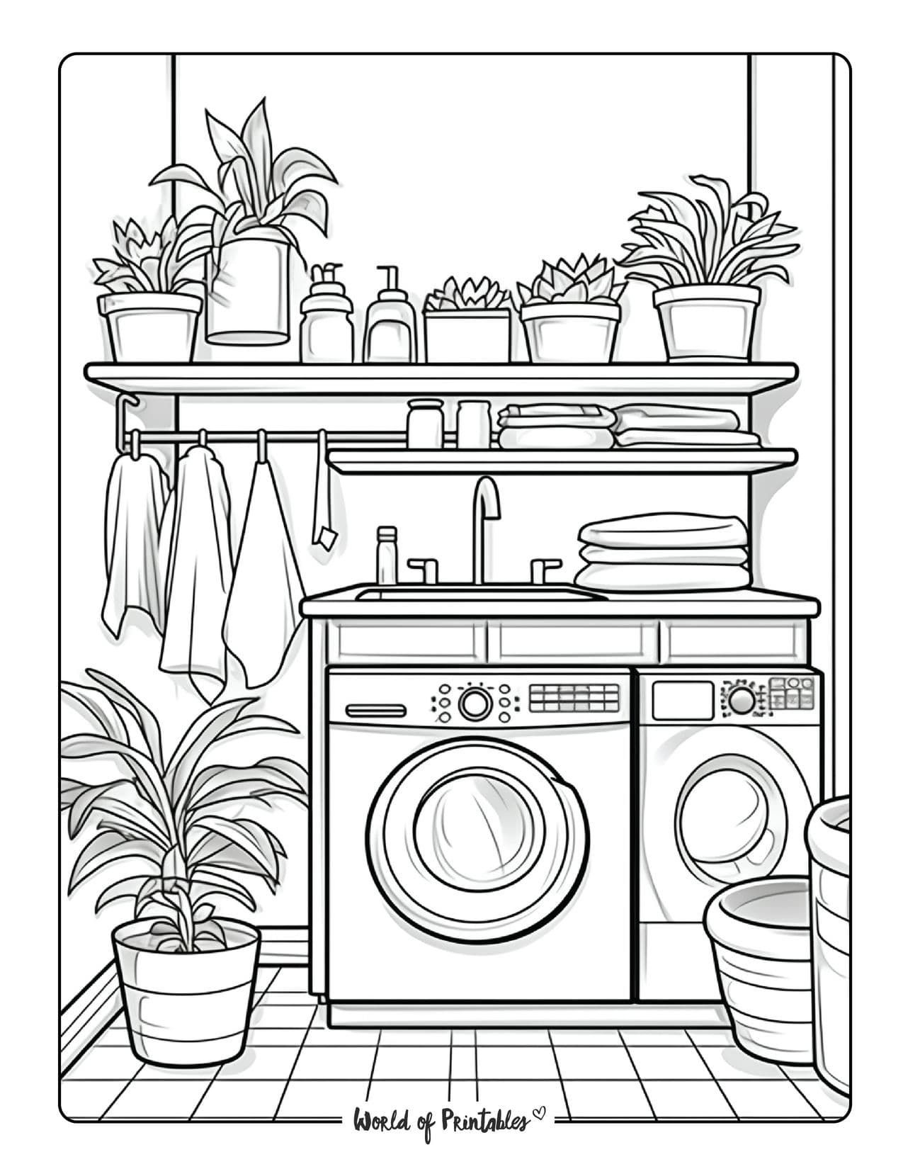 20 Cozy Coloring Pages Shopping