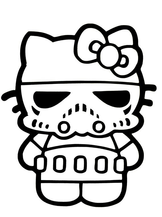 20 Hello Kitty Star Wars Coloring