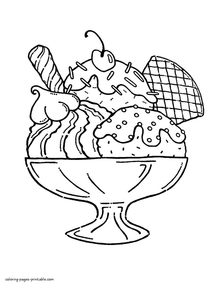 20 Ice Cream Coloring Pages For Adults