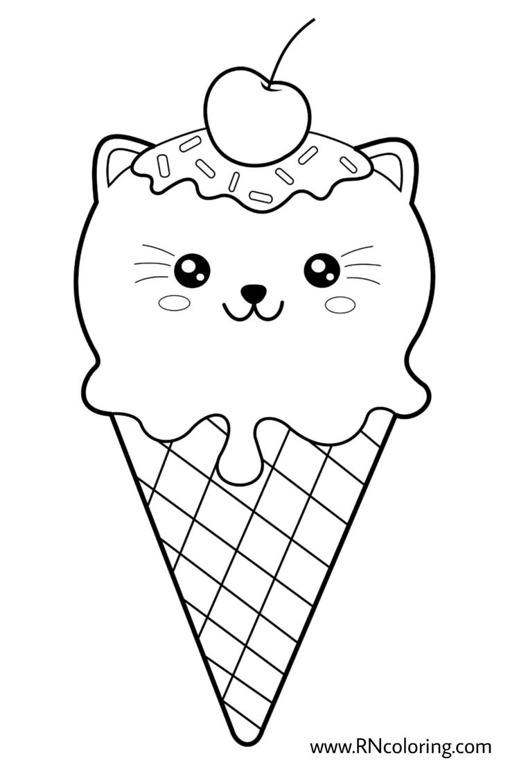 20 Ice Cream Coloring Pages For Adults