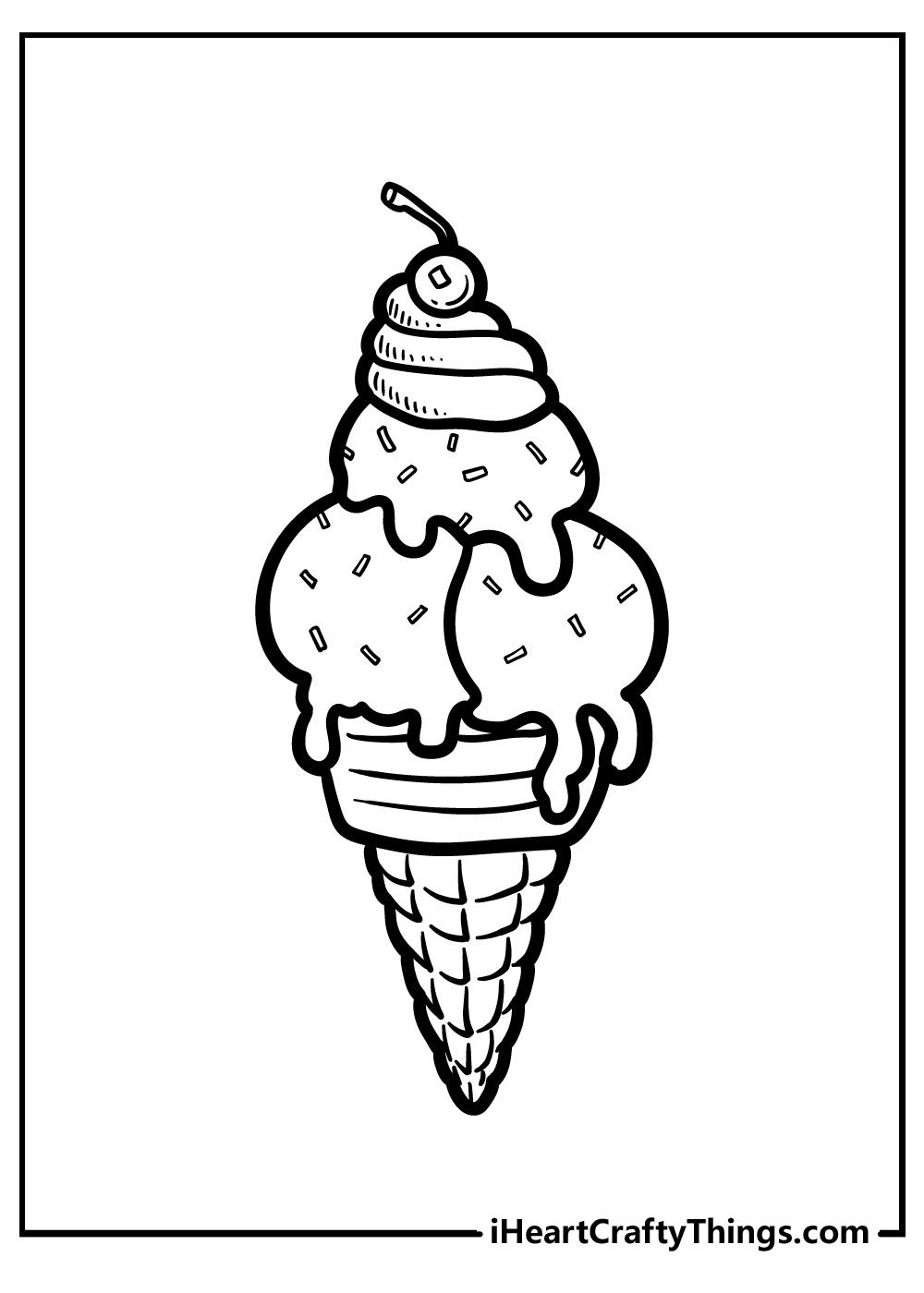 20 Ice Cream Coloring Pages For Adults