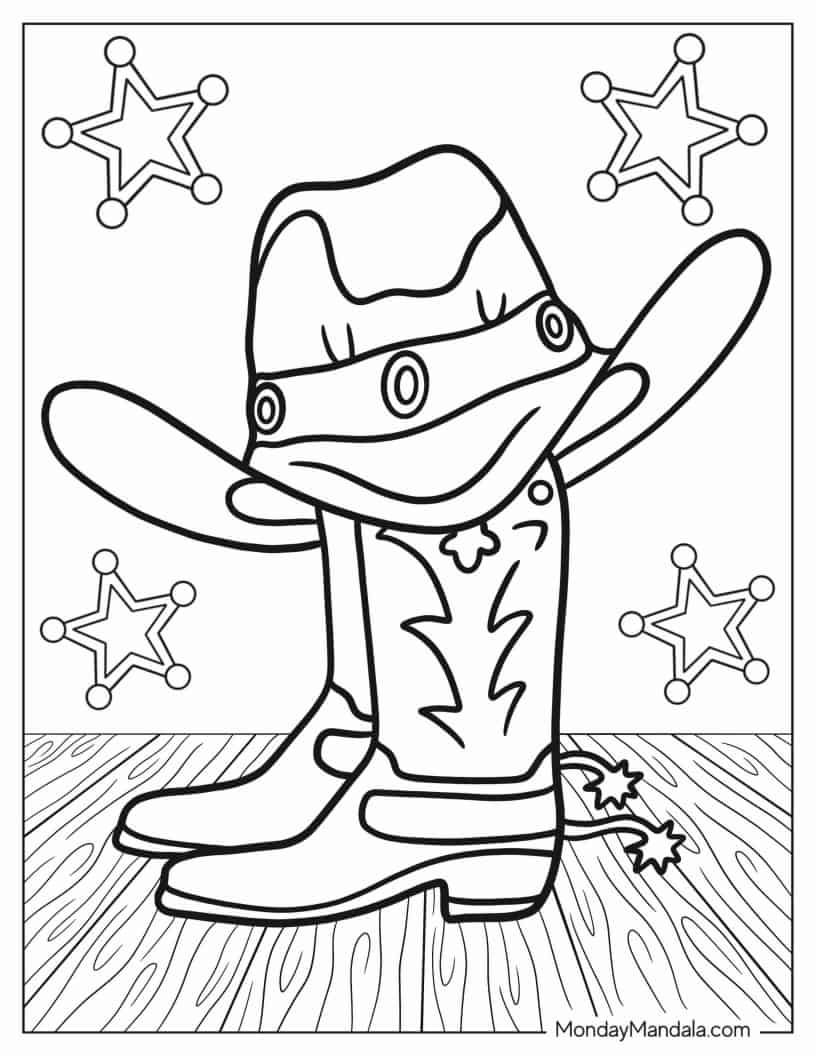 20 Western Girl Coloring Pages