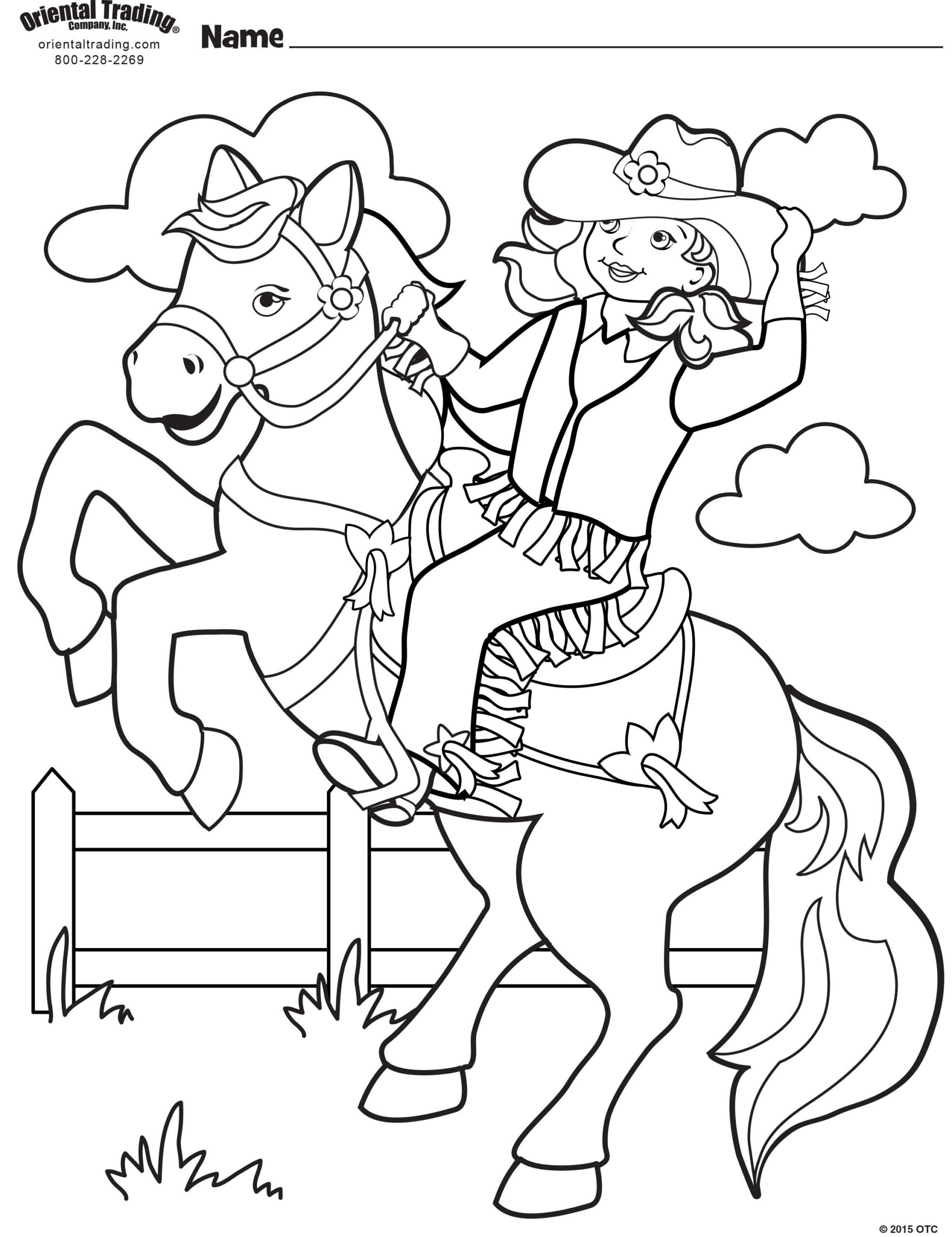 20 Western Girl Coloring Pages
