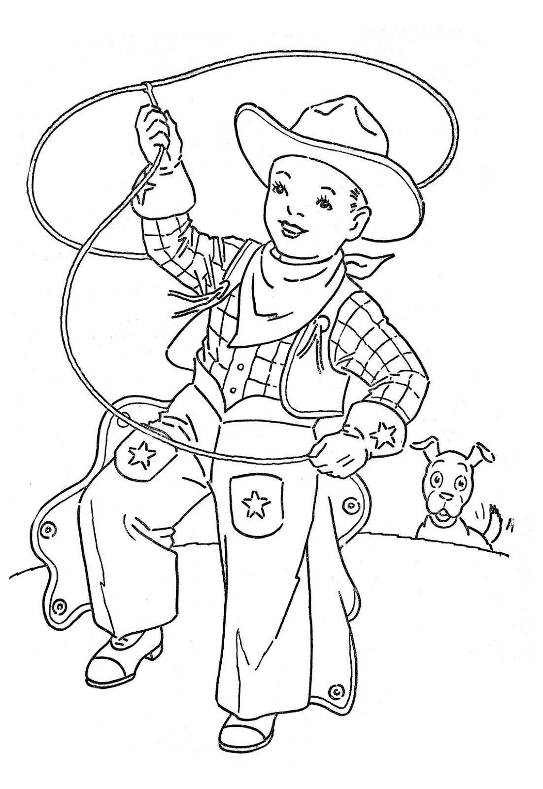 20 Western Girl Coloring Pages